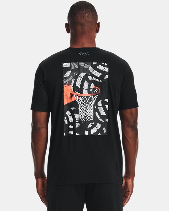 Men's UA International Hoops T-Shirt, Black, pdpMainDesktop image number 0